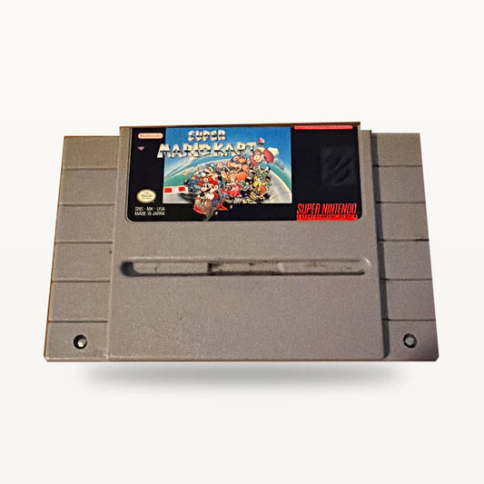 Representative Super Mario Kart loose usa cartridge on a clean white catalog background, not the specific RGM unit
