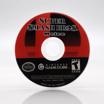 Representative Super Smash Bros. Melee for GameCube in a checker-light studio