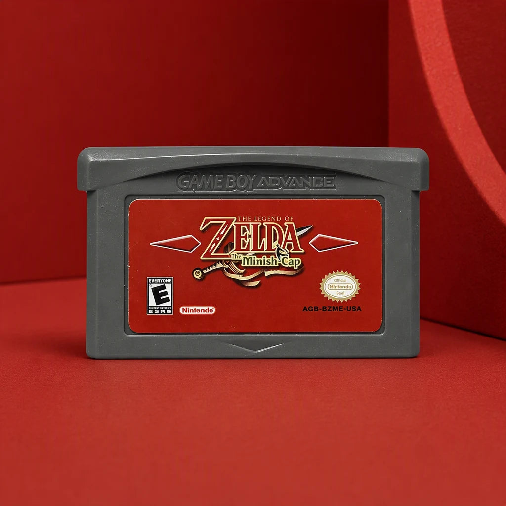 Representative The Legend of Zelda: The Minish Cap for Game Boy Advance in a red architectural studio