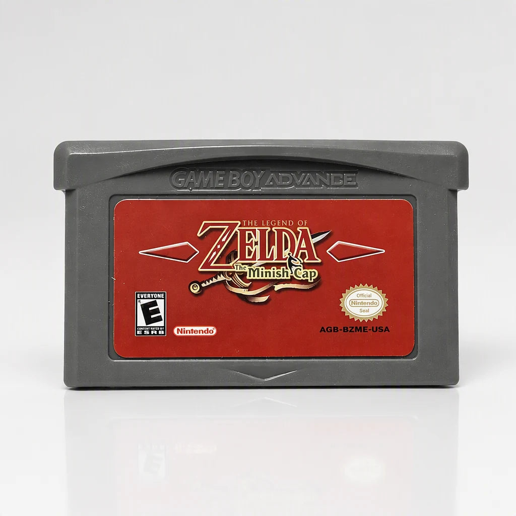 Representative The Legend of Zelda: The Minish Cap for Game Boy Advance in a checker-light studio