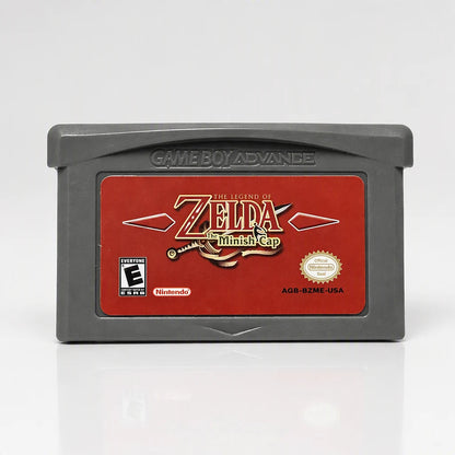 Representative The Legend of Zelda: The Minish Cap for Game Boy Advance in a checker-light studio