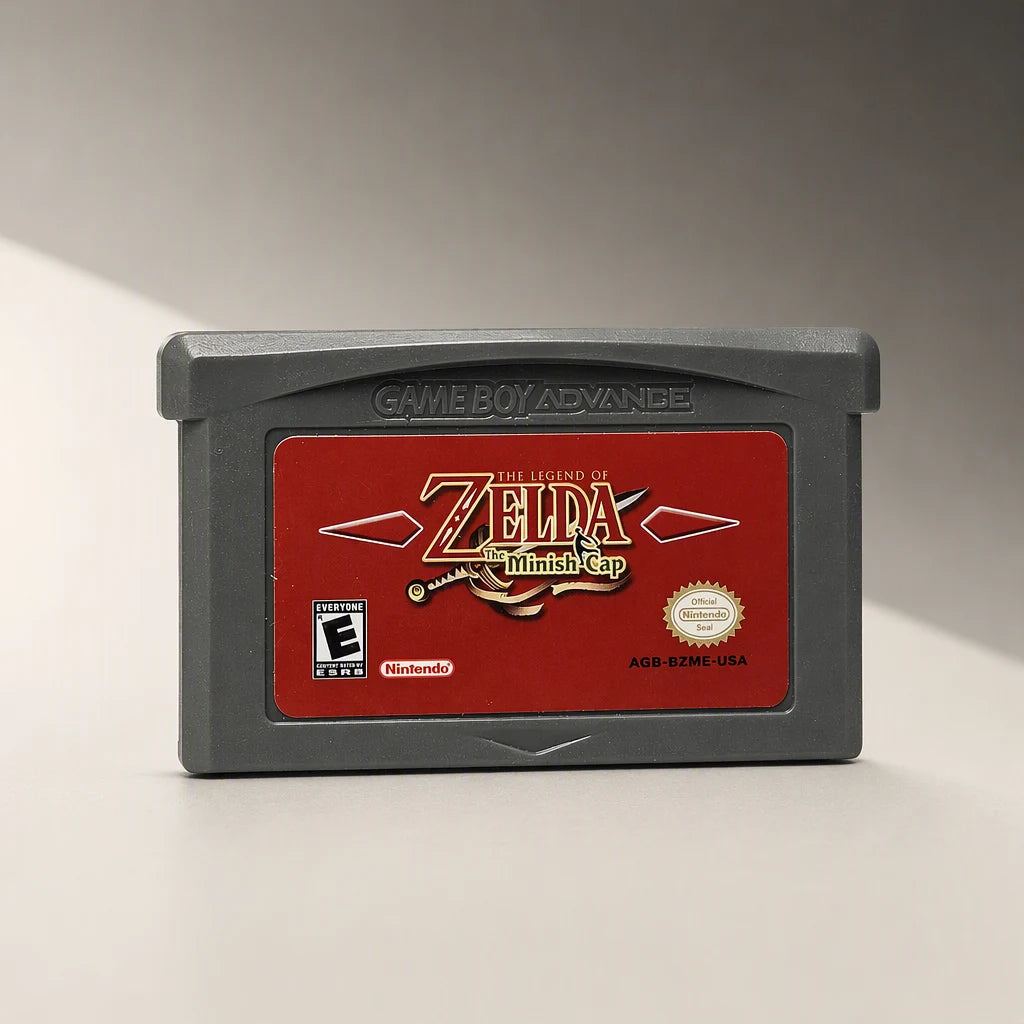 Representative The Legend of Zelda: The Minish Cap for Game Boy Advance with the physical game format identified
