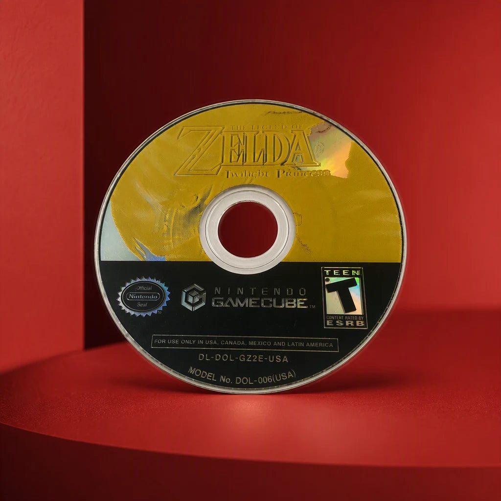 Representative The Legend of Zelda: Twilight Princess for GameCube in a red architectural studio