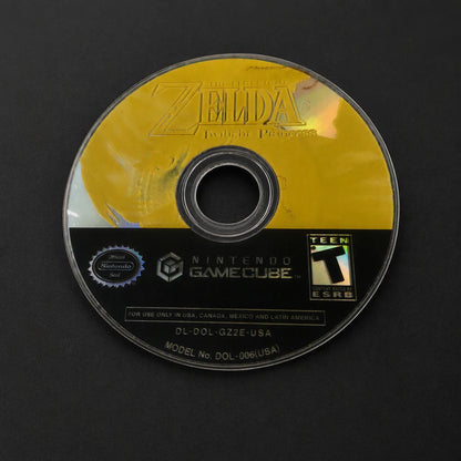 Representative The Legend of Zelda: Twilight Princess for GameCube with a close view of the printed label