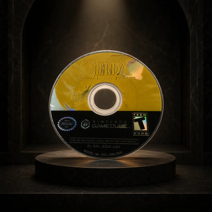 Representative The Legend of Zelda: Twilight Princess for GameCube in a gallery display