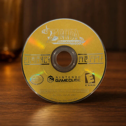 Representative The Legend of Zelda: The Wind Waker for GameCube on a walnut tabletop