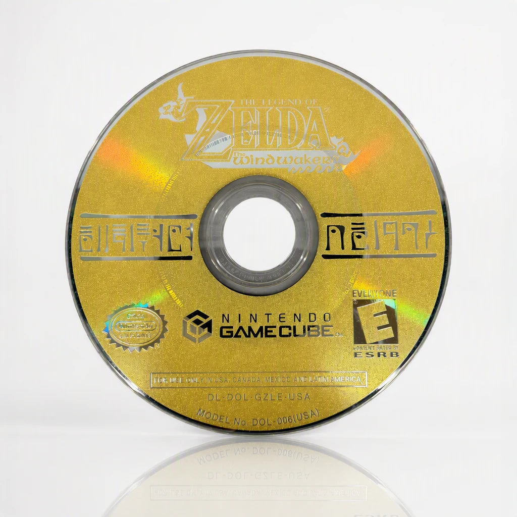 Representative The Legend of Zelda: The Wind Waker for GameCube in a checker-light studio