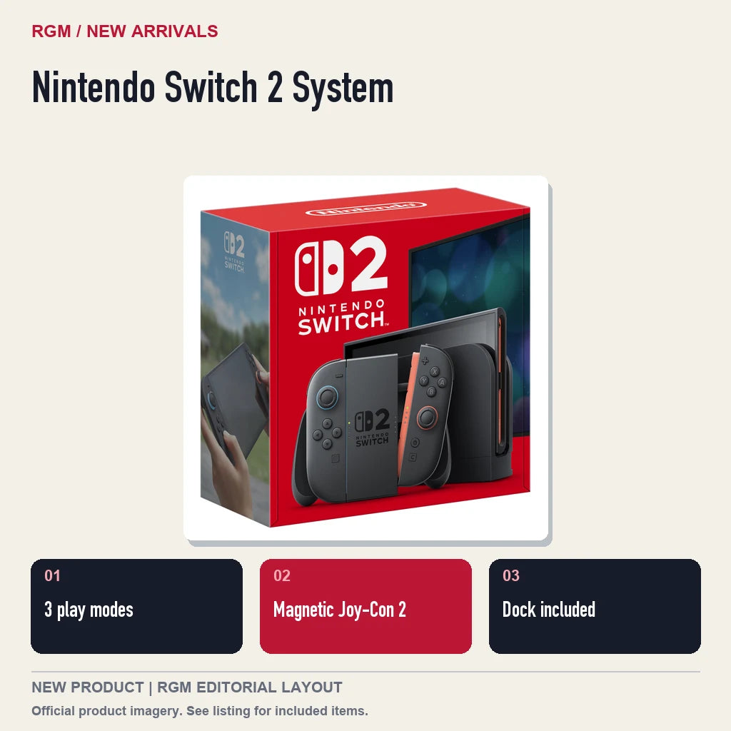 Nintendo Switch 2 System, three feature highlights.