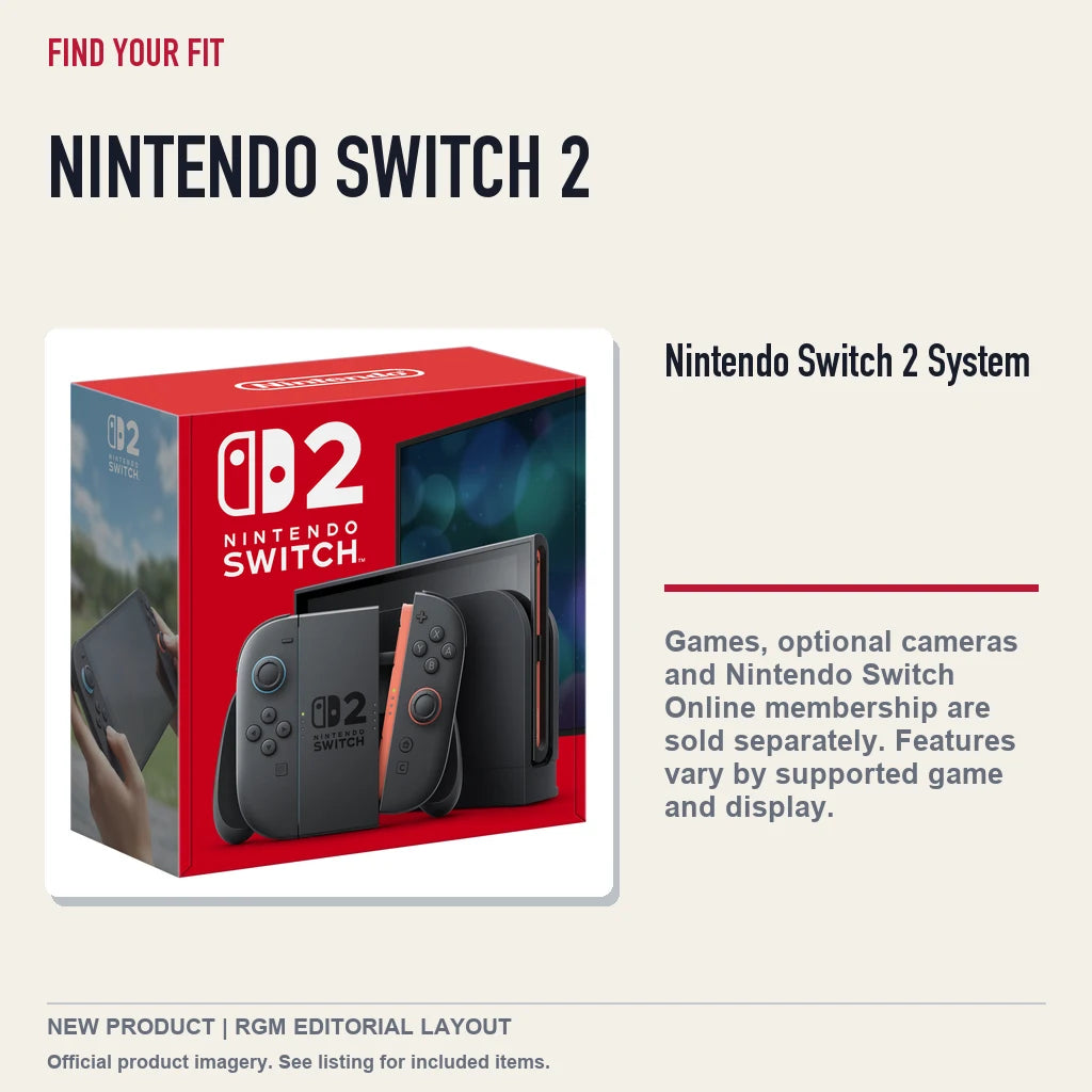 Nintendo Switch 2 System, platform and compatibility guide.