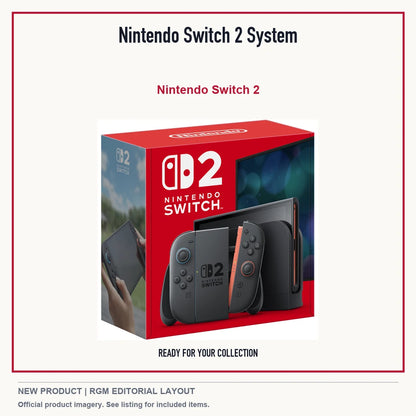 Nintendo Switch 2 System, minimal product presentation.