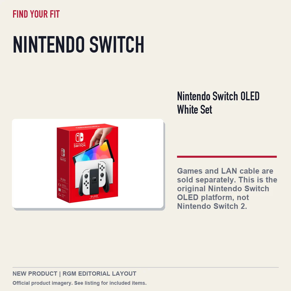 Nintendo Switch OLED White Set, platform and compatibility guide.