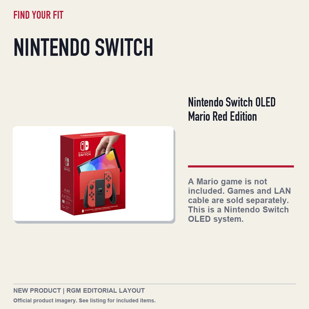 Nintendo Switch OLED Mario Red Edition, platform and compatibility guide.