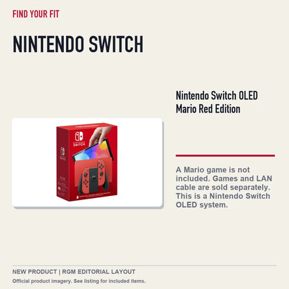 Nintendo Switch OLED Mario Red Edition, platform and compatibility guide.