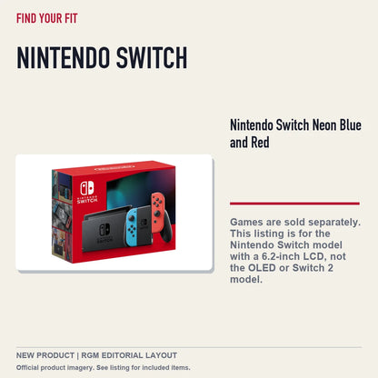 Nintendo Switch Neon Blue and Red, platform and compatibility guide.