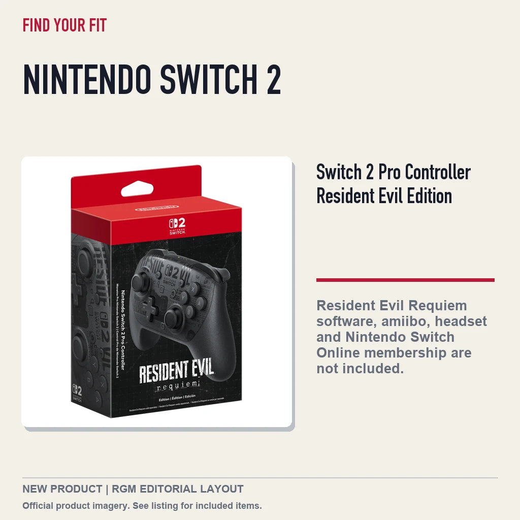 Switch 2 Pro Controller Resident Evil Edition, platform and compatibility guide.