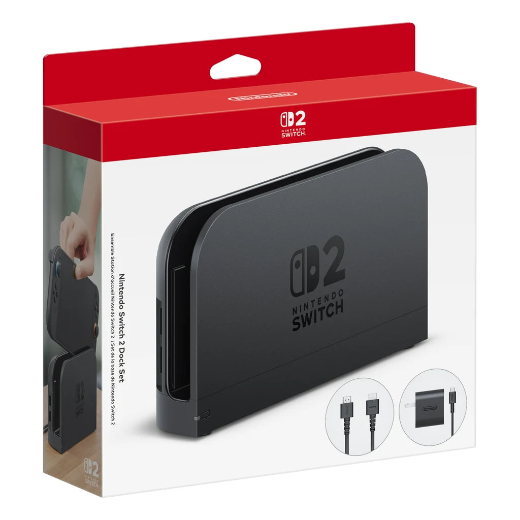Nintendo Switch 2 Dock Set, official product image on white.