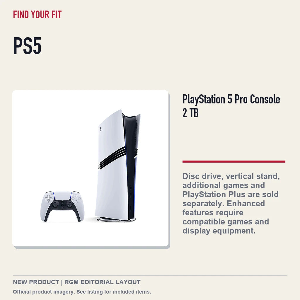 PlayStation 5 Pro Console 2 TB, platform and compatibility guide.