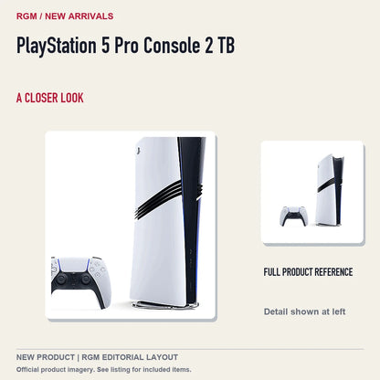 PlayStation 5 Pro Console 2 TB, full product reference with detail crop.