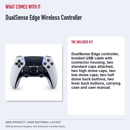 DualSense Edge Wireless Controller, included contents guide.