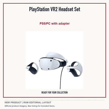 PlayStation VR2 Headset Set, minimal product presentation.