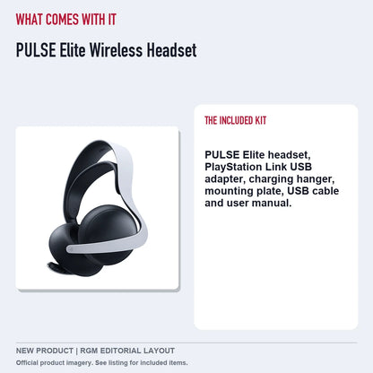 PULSE Elite Wireless Headset, included contents guide.