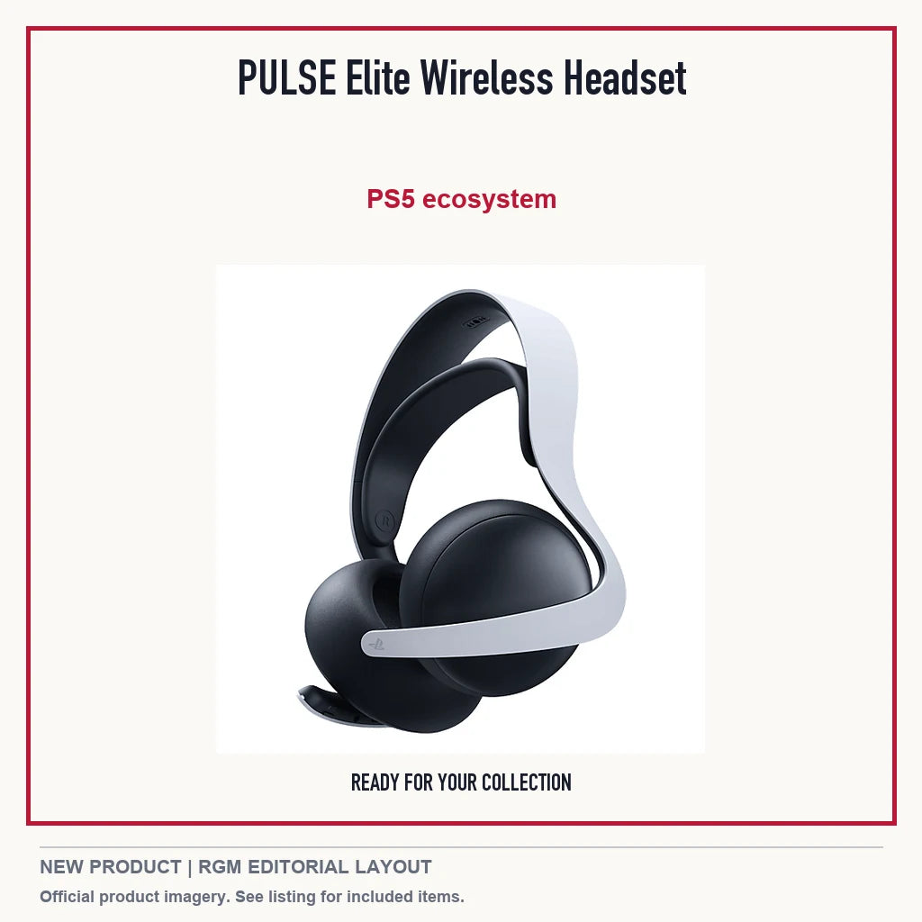 PULSE Elite Wireless Headset, minimal product presentation.