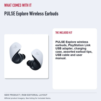 PULSE Explore Wireless Earbuds, included contents guide.