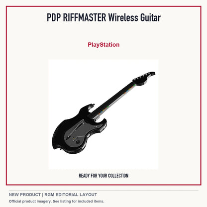PDP RIFFMASTER Wireless Guitar, minimal product presentation.