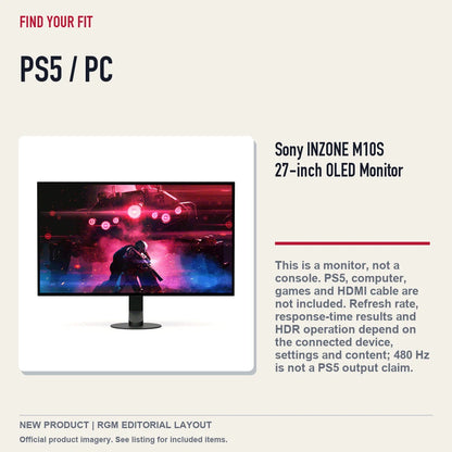 Sony INZONE M10S 27-inch OLED Monitor, platform and compatibility guide.