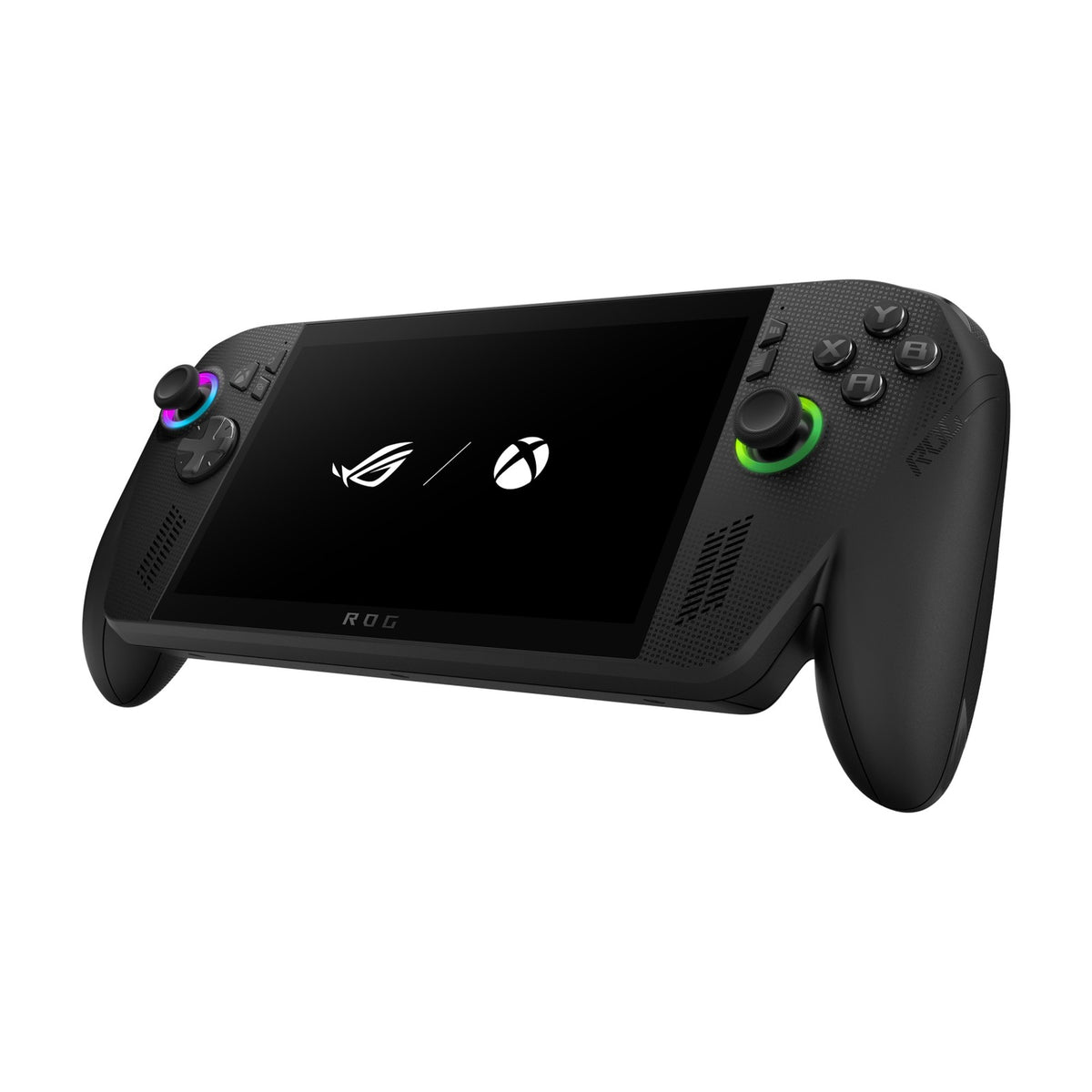 ROG Xbox Ally X (2025) Gaming Handheld - AMD Ryzen AI Z2 Extreme, 24GB RAM, 1TB SSD, front view on a white background