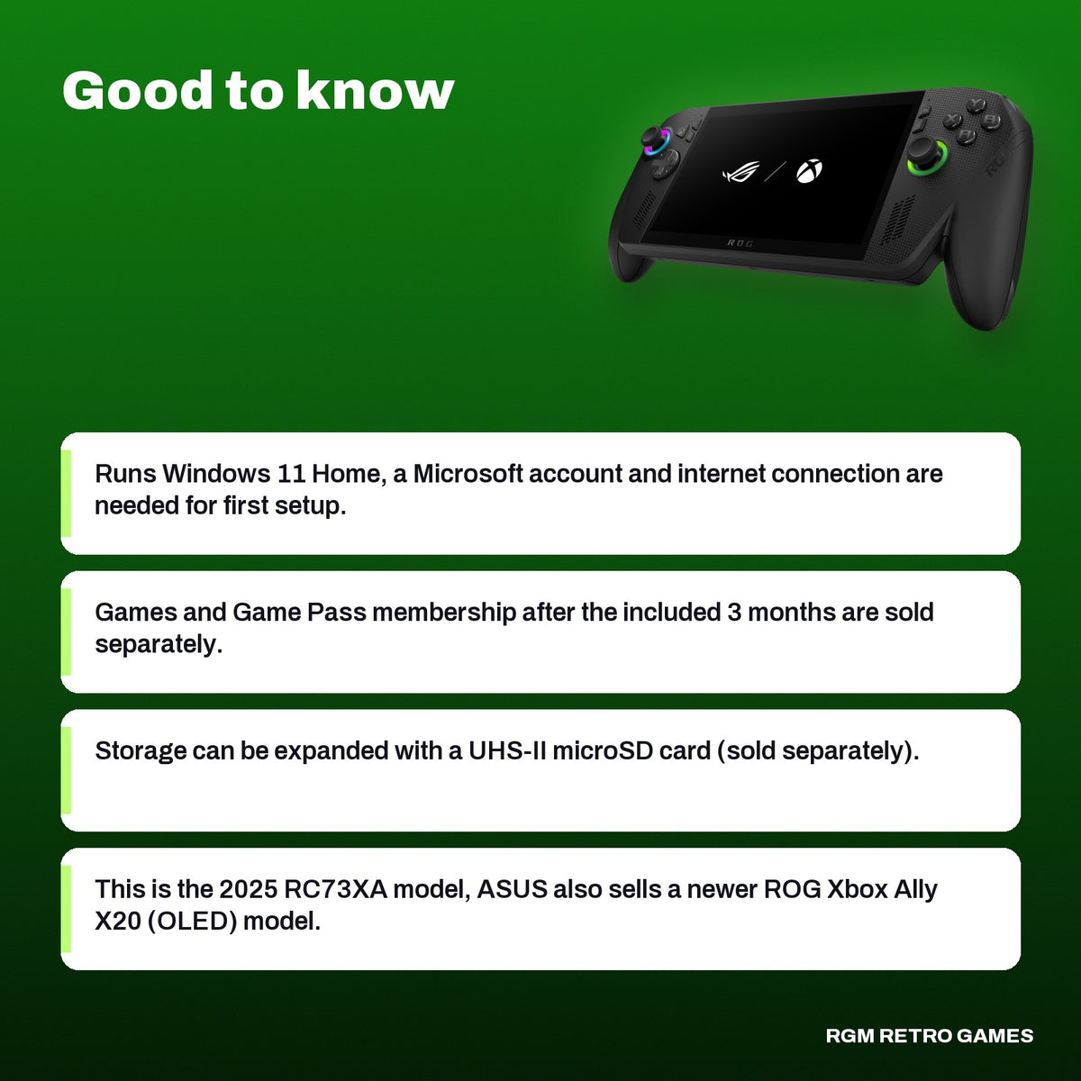 ROG Xbox Ally X (2025) Gaming Handheld - AMD Ryzen AI Z2 Extreme, 24GB RAM, 1TB SSD, good to know before you buy