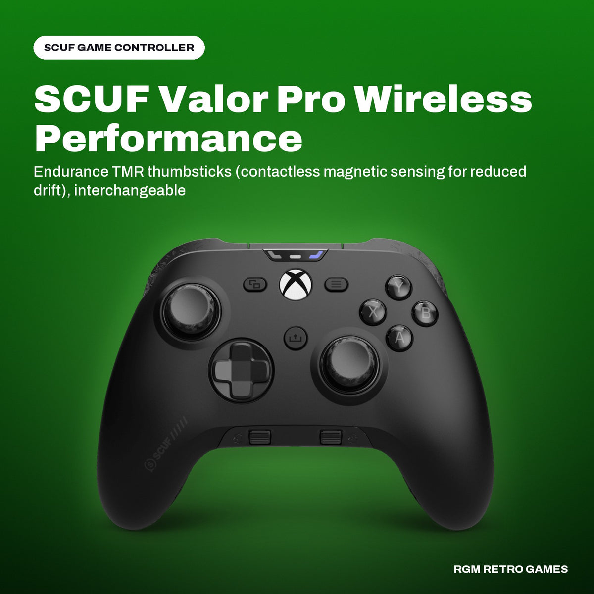 SCUF Valor Pro Wireless Performance Controller for Xbox Series X|S, Xbox One and PC (Black) in a SCUF color scene