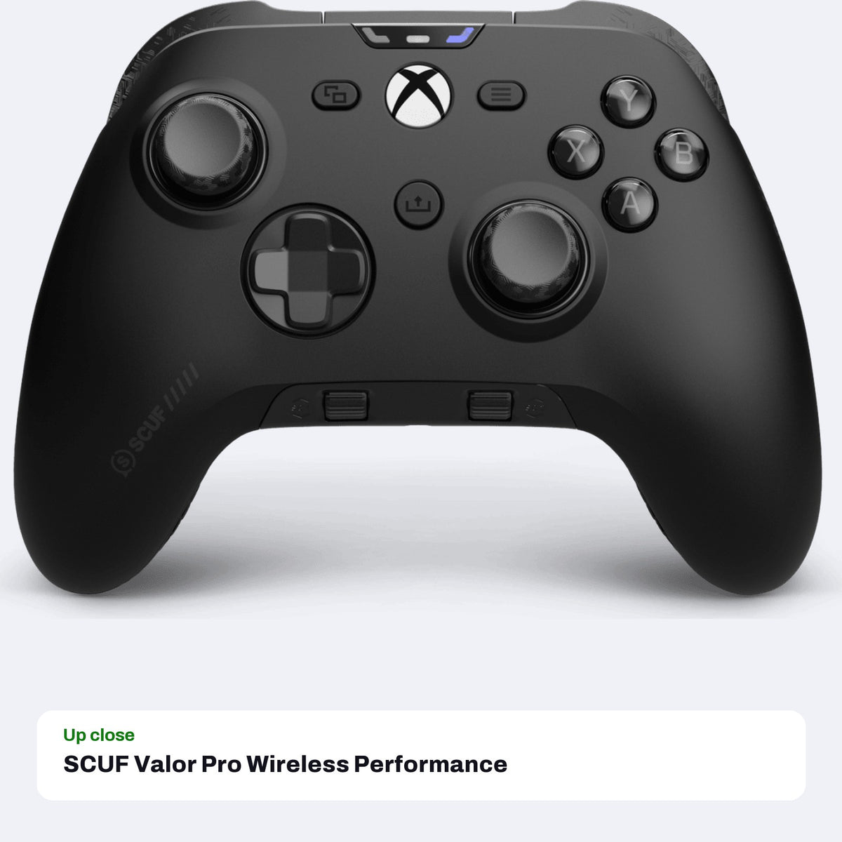 SCUF Valor Pro Wireless Performance Controller for Xbox Series X|S, Xbox One and PC (Black), close-up detail
