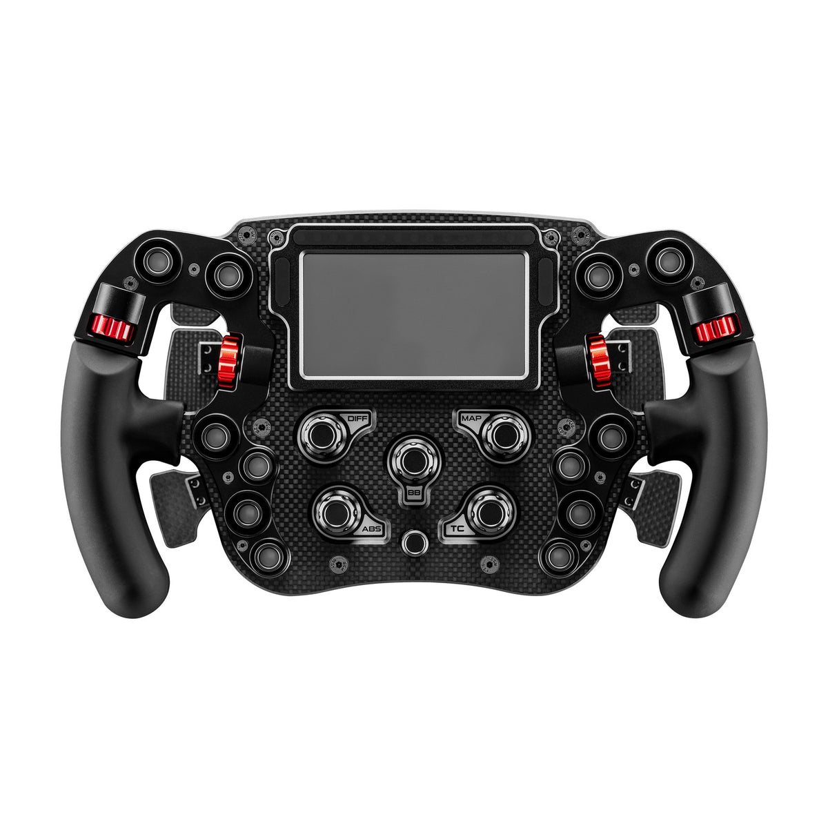 Simagic FX Pro Formula Steering Wheel, front view on a white background