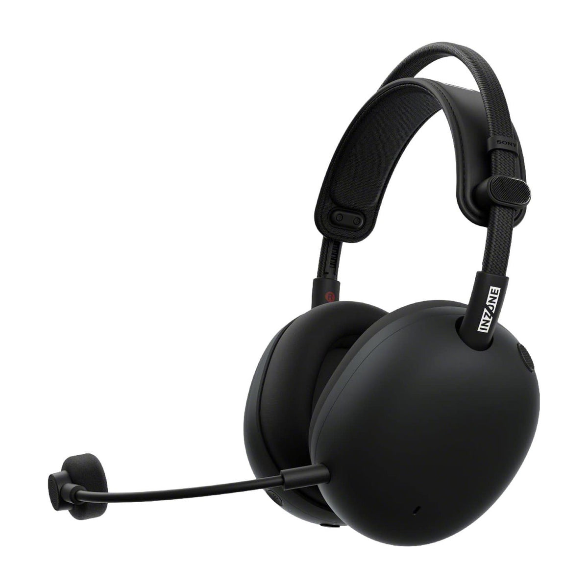 Sony INZONE H9 II Wireless Noise Canceling Gaming Headset - Black, front view on a white background
