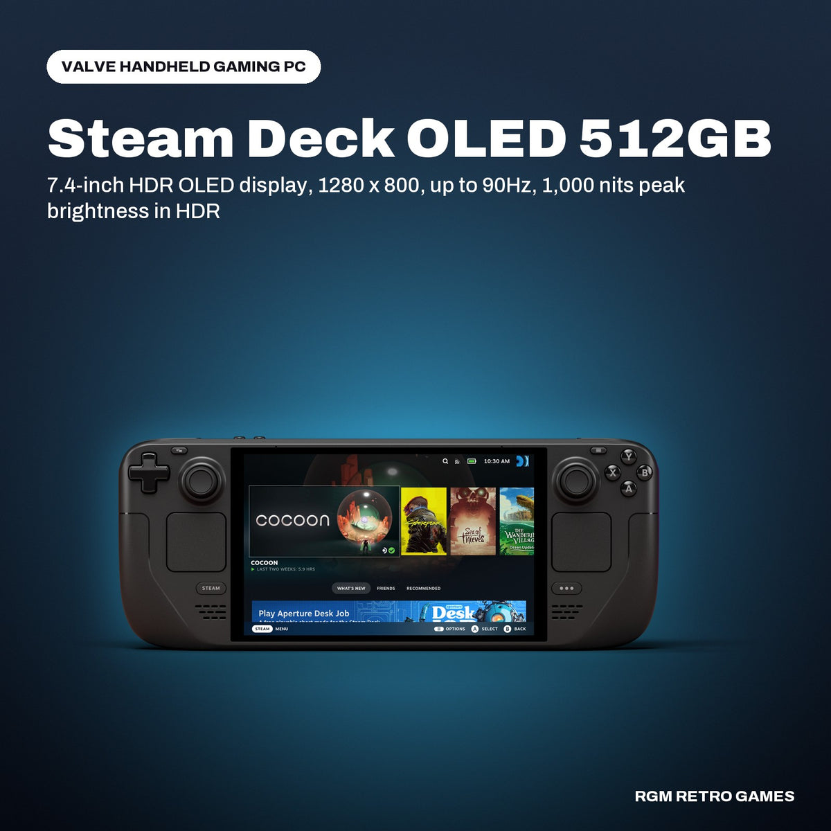 Steam Deck OLED 512GB in a Valve color scene
