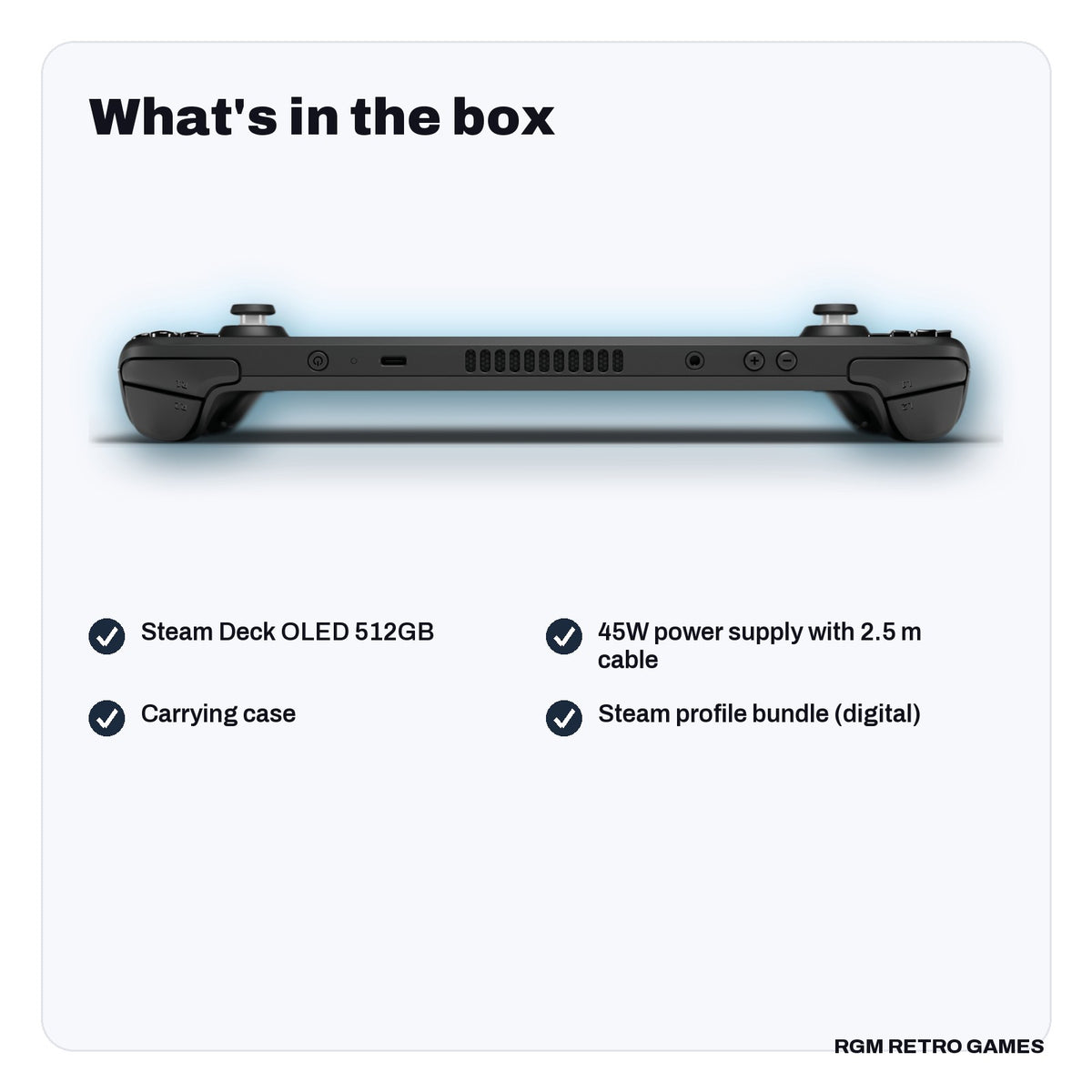 What's in the box with the Steam Deck OLED 512GB