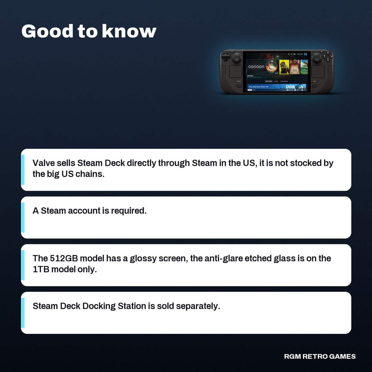 Steam Deck OLED 512GB, good to know before you buy