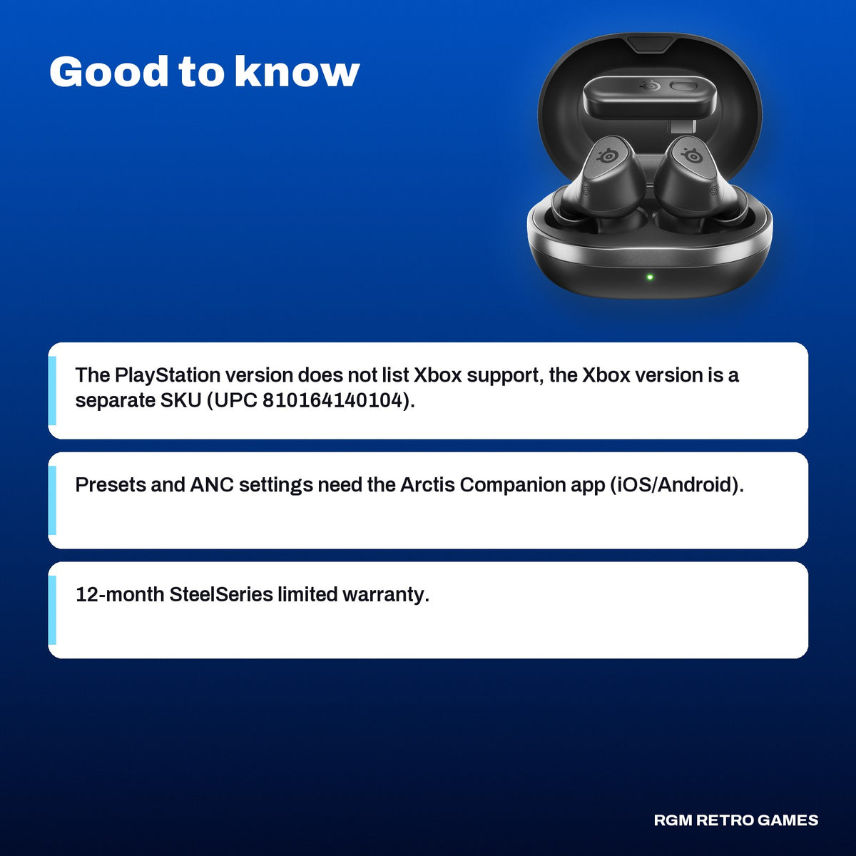 SteelSeries Arctis GameBuds Wireless Gaming Earbuds for PlayStation - Black, good to know before you buy