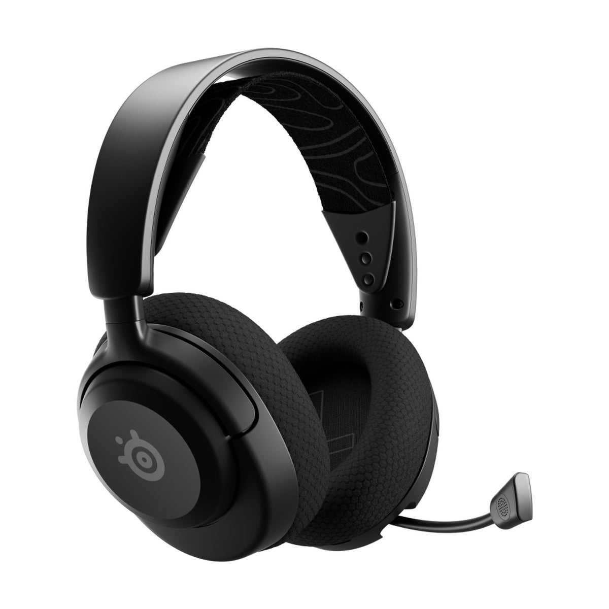 SteelSeries Arctis Nova 5 Wireless Multi-System Gaming Headset - Black, front view on a white background