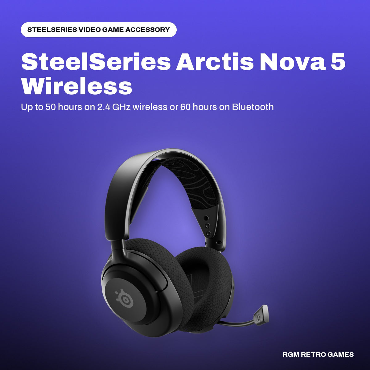 SteelSeries Arctis Nova 5 Wireless Multi-System Gaming Headset - Black in a SteelSeries color scene