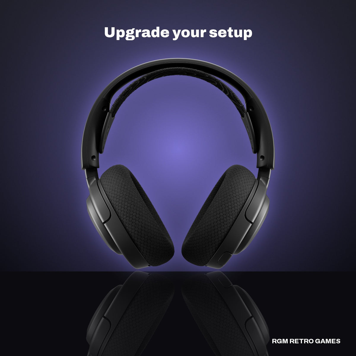 SteelSeries Arctis Nova 5 Wireless Multi-System Gaming Headset - Black in a dark studio setting