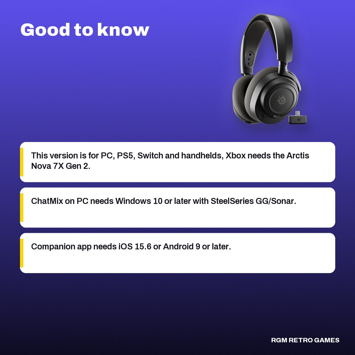 SteelSeries Arctis Nova 7 Wireless Gen 2 Multi-System Gaming Headset - Black, good to know before you buy