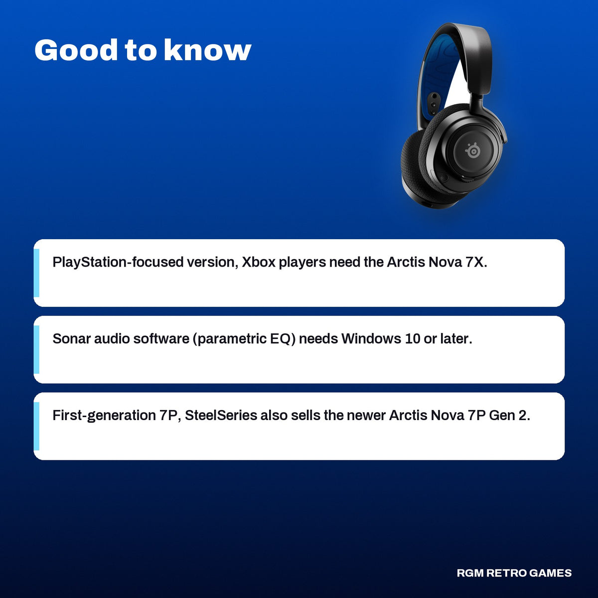 SteelSeries Arctis Nova 7P Wireless Multi-Platform Gaming Headset - Black, good to know before you buy