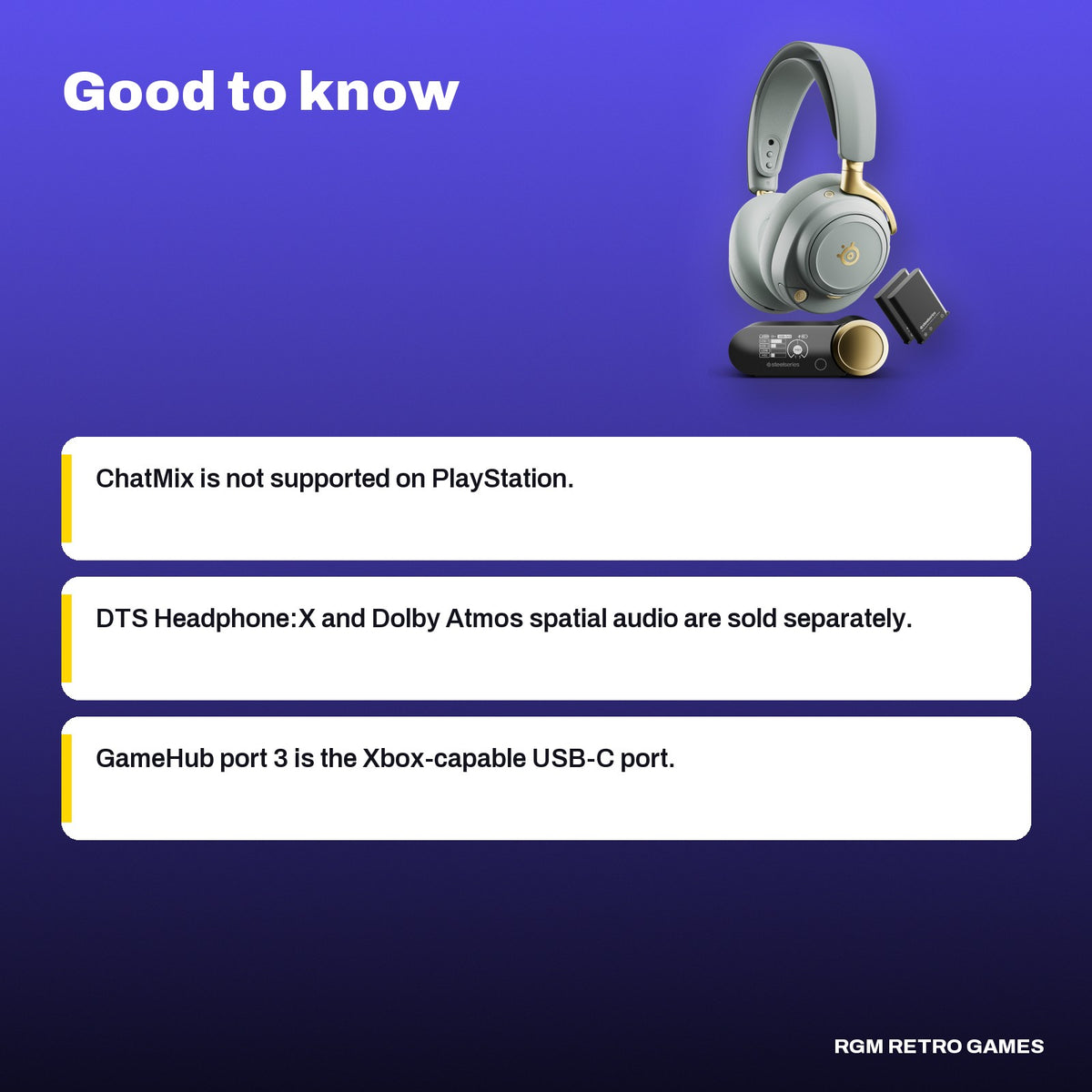 SteelSeries Arctis Nova Elite Wireless Multi-System Gaming Headset - Sage & Gold, good to know before you buy