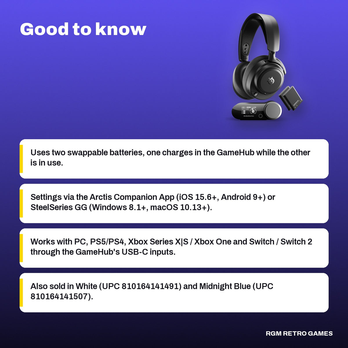 SteelSeries Arctis Nova Pro Omni Wireless Gaming Headset (Black), good to know before you buy