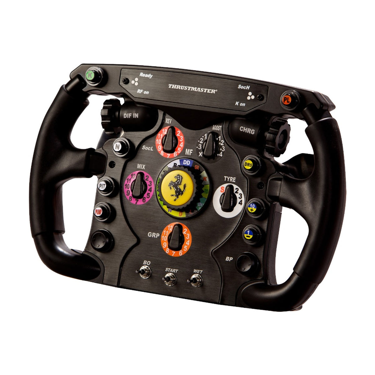 Thrustmaster Ferrari F1 Wheel Add-On, front view on a white background
