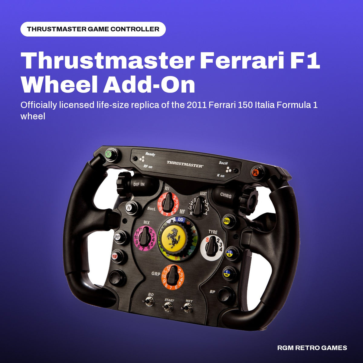 Thrustmaster Ferrari F1 Wheel Add-On in a Thrustmaster color scene