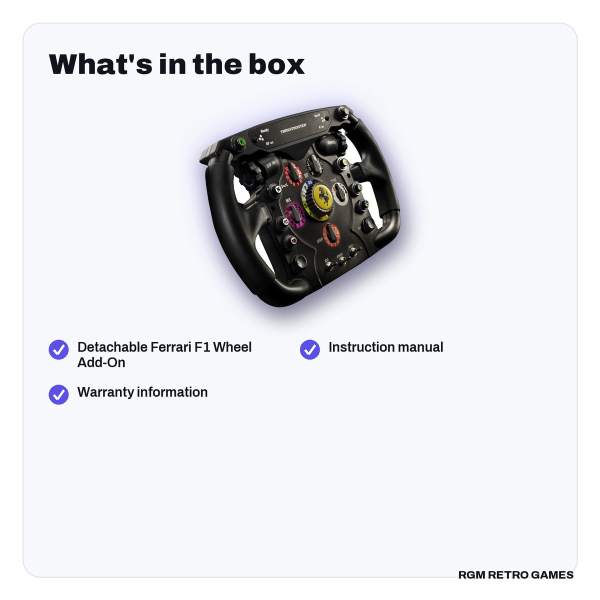 What's in the box with the Thrustmaster Ferrari F1 Wheel Add-On