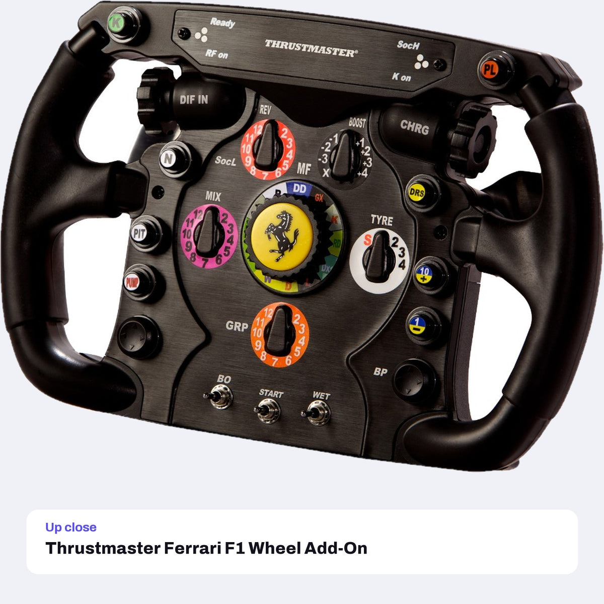 Thrustmaster Ferrari F1 Wheel Add-On, close-up detail